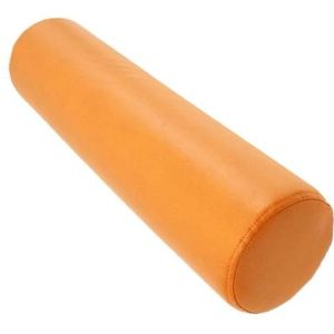 Rond rolkussen Nekrol Kussen van traagschuim Traagschuim rolkussen voor knieën/benen/nek Volledig rolkussen/rond cilindervormig kussen om op te slapen(Oranje,20cmx90cm)