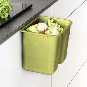 SOTECH multifunctionele bak Biobin, groene, met deksel, 4,2 l, met hangfunctie, maten: 170 x 227 x 172 mm