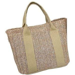 CaFfen Stro Tas Zomer Trend Stro Zakken Populaire Hit Kleur Handtassen Voor Designer Luxe Rits Kleur Bijpassende Tote Bag Stro Zakken Voor Vrouwen, Wit, Eén maat