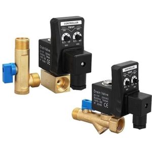 1 stks 1/2 ""AC220V Elektronische Afvoerklep Getimede Luchtcompressor Gas Tank Automatische 2-Weg Duurzaam (Split Body AC110V)
