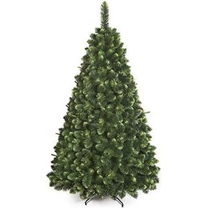 DWA KERSTBOOM Nieuwe traditionele bosgroene luxe boom in doos (Young Pine, 180 cm)