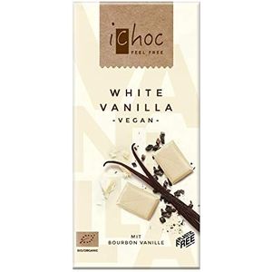 iChoc White Vanilla 80g x 10 | Chocolade vegan
