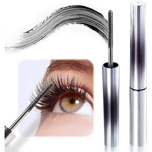 Tubing Mascara, 2025 Upgrade Curling Mascara Zwart & Bruin for Wimpermake-up, Waterbestendig & Zweetbestendig Langdurige Niet-Vlekkerige Magische Mascara's(Black A)