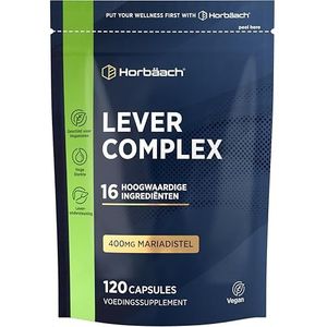 Lever Complex met Mariadistel Capsules | Artisjok Paardenbloem Complex | 16 Voedingsstoffen | Lever Zorg | 120 Liver Complex Vegan Capsules | van Horbaach