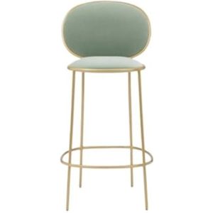 Verstelbare Barstoel Lichte Luxe Barstoelen, Eenvoudige Café-barstoelen, Restaurant-bar-receptie-drinkstoelen, Casual Barstoelen Barkruk(Green)