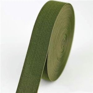 Gekleurde elastische banden 20 mm platte naai-elastiek voor ondergoed broek beha rubberen kleding decoratieve zachte tailleband elastisch-leger-20mm 1yard