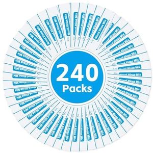 Neti Pot neusspoelzout, 240 zakjes neuszout voor neusdouche, 2,7 g Neti Pot zout, neuswaszout, navulset Neti Pot zout, sinusspoelverpakkingen voor Neti-potten, afzonderlijk verpakt