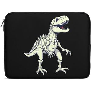 Dinosaurus Skelet T-Rex Dieren Laptop Sleeve Tas Shockproof Notebook Computer Pocket Tablet Draaghoes