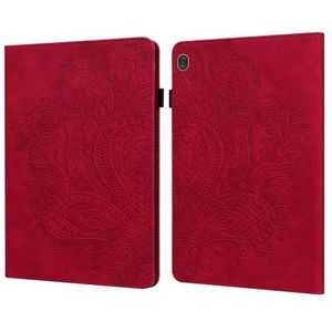 ZZjingli For Lenovo Tab M10 TB-X505L / TB-X505F / TB-X605L / TB-X605F & P10 TB-X705F / TB-X705L Peacock Embossed Pattern TPU + PU Leather Tablet Case(Red)