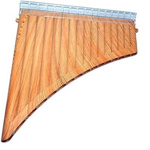 Panfluit 16-pijps Panfluit Is Geschikt Voor Beginners En Volwassenen Om Muziekinstrumenten Te Bespelen Traditionele blaasinstrumenten (Color : Wood grain)