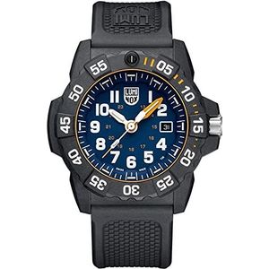 Luminox - Navy Seal, herenhorloge, 45 mm, militair duikhorloge, zwarte chronograaf, waterbestendig herenhorloge, datumfunctie, 200 m, Zwart, 45 mm, Horloge