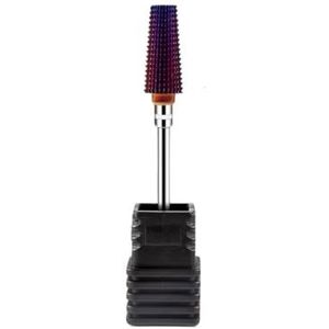NnYuaUil 1/4 stuks 3/32 inch conische paarse wolfraamcarbide nagelboorbits schachtfrees
