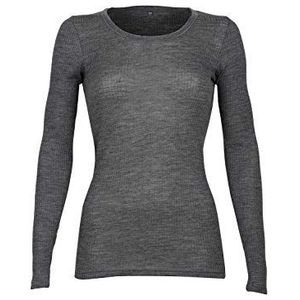 DILLING - Ribshirt - Donkergrijs - 100% BIO-merinowol