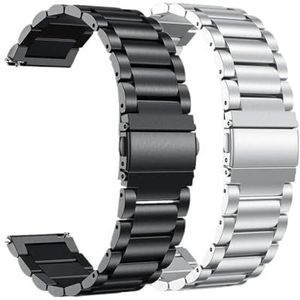 Roestvrij Stalen Bandjes fit for Garmin Forerunner 55 245 645M Smart Horloge Band Metalen Armband Riemen fit for aanpak S40 S12 S42 Correa (Color : Package 4, Size : 20MM)