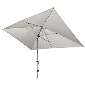 Doppler EXPERT Auto Tilt Rechthoekige parasol voor balkon of terras – knikbaar – ca. 300 x 200 cm, lichtgrijs, 300x200 cm