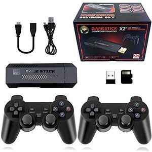 Retro Games Console - 128 GB - X2 Plus Game Stick - Dubbele Draadloze Controller - 40000+ Games