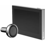 Draadloze deurspion wifi 4,3 inch Full HD kleur zilver