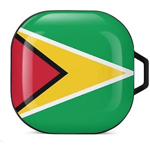 Guyana vlag oordopjes hoesje compatibel met Samsung hard shell beschermhoes zwart-stijl