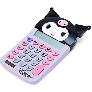 Hello Kitty Calculator Cat SANRIO Kuromi CINNAMOROLL Mijn melodie meisje en vrouwen rekenmachine grote school kantoor thuis (paars)