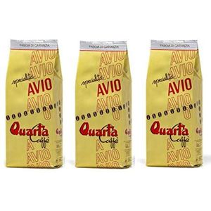 Quarta Caffè Avio Oro Koffiebonen 500 g. x 3 verpakkingen Fijne melange van koffie verwerkt in Salento, Apulië, Italië