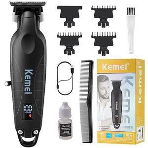 KEMEI 2293 - Professionele Haartrimmer - Draadloos - T Blade - Voor Mannen