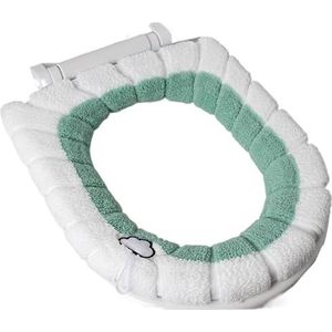 Toiletbrilverwarmer Toiletbrilhoeskussen Multicolor (Grijs)(Green With Handle)