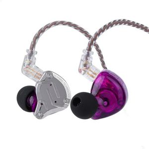 Linsoul - KZ ZS10 Pro - Bedrade Oordopjes - Purper - Roestvrij Staal