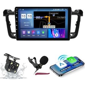 Android 14 Autoradio Navi voor P-eugeot 508 (2012-2016) 9 ""Screenradio met draadloze carplay Android Auto GPS Navigatieondersteuning Bluetooth 5.0 HIFI FM 5G-WiFi SWC MIC,M200s