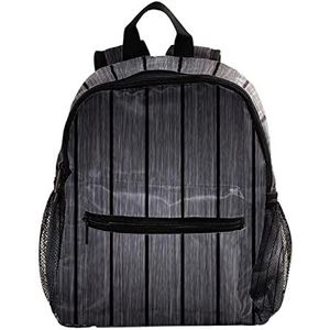 Grijze houten achtergrond leuke mode mini rugzak rugzak tas, Meerkleurig, 25.4x10x30 CM/10x4x12 in, Rugzak Rugzakken