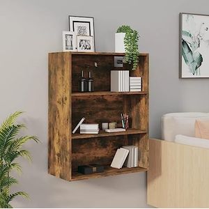 DIGBYS Hangende Wandkast Smoked Oak 69,5x32,5x90 cm