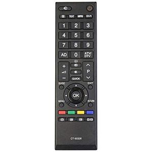 ALLIMITY CT-90326 Vervangende afstandsbediening voor Toshiba TV 40LV675 40LV675D 40LV703G1 40LV733F 40LV733N 40LV833F 40LV833G 42HL833F 42HL833G 26EL933G 39L2337DD B 40HL9 33G 40LV833N 40LV933G
