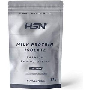 Aislado de Proteína de Leche de HSN - Milk Protein Isolate - Grass Fed - 80% Caseína 20% Suero | Vegetariano, En Polvo, Sin Sabor, 2000 gr…
