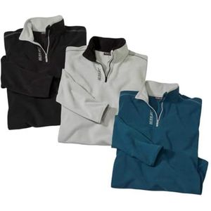 ATLAS FOR MEN - 3-pack microfleece sweaters X-trem by Atlas® - L