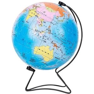 Wereldbollen DIY-puzzel bol wereldbol 15 cm / 5,9 ""diameter blauwe puzzel globe student geassembleerde wereldbol 15 cm / 5,9"" Educatieve