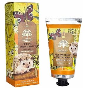 The English Soap Company, Jubileum Handcrème, Rijk aan vitaminen, Siciliaanse Citroen & Zoete Sinaasappel, 75 ml