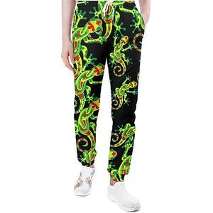 Raggae Rasta Gecko Joggingbroek voor Mannen Yoga Atletische Jogger Joggingbroek Trendy Lounge Jersey Broek XL