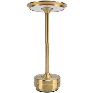 LED-bureaulamp, draadloze LED-tafellamp Helderheid aanpassen Stijlvol om te lezen (goud)(Gold)