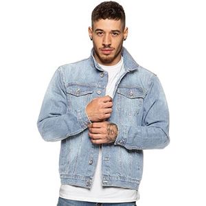 Enzo - Denim Jas - Heren - Klassieke Stijl - Trucker - Vintage Stijl