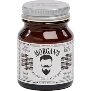 Morgan's Pomade Snor Styling Was, Ultra-Stevig, Sterk Natuurlijk Was Perfect voor Snor Vormgeving en Styling met Essentiële Oliën 50g