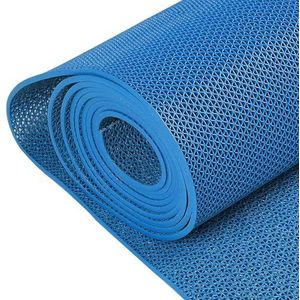 Commerciële Waterdichte Vloermat, Badkamer 5,5 mm dik, indoor outdoor natte ruimte mesh holle mat, for restaurant, zwembad (kleur: grijs, maat: 90cm x 100cm) (Color : 90cmx180cm, Size : Blue)