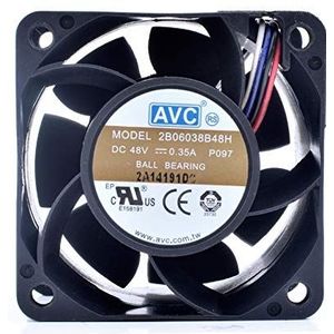 2B06038B48H 6038 DC48V 0.35A 6cm double ball cooling fan