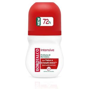 Borotalco, Deodorant Roll-On Intensive, absorbeert zweet en laat geen vlekken achter, ideaal bij overmatig zweten, klassieke Borotalco-geur, deodorant voor mannen en vrouwen, 50 ml