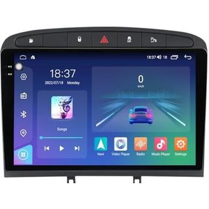 Android 14 Autoradio Stereo voor P-eugeot 408(2010-2016)9 Inch Touchcreen Multimedia Speler met Draadloze Carplay Android Auto 2 Din GPS Navigatie FM RDS Bluetooth 5G-WiFi SWC DSP,M200s