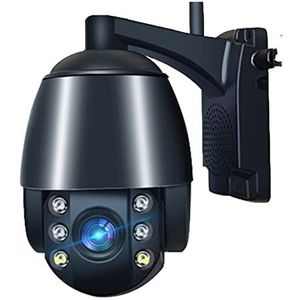 Beveiligingscamera Buiten, 4G Security Camera 5MP Video Surveillance Draadloze CCTV IP Camera 5X Zoom P2P Kleur Nachtzicht 360 ° Bekijken Meta Voor Huisbeveiliging Buiten Binnen (Color : Upgrade, Si