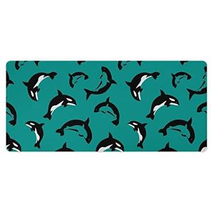 Walvissen Patroon Print Bureau Pad Protector Muismatten Kantoor Tafel Mat Grote Muismat Antislip Laptop Pad