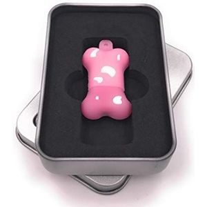 Onwomania botten hond in roze USB-stick in aluminium geschenkdoos 8 GB USB 3.0