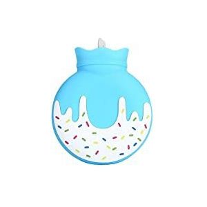 DieffematicRSD Warmwaterkruik Donut Handwarme rubberen warmwaterkruik Water Explosieveilige warmwaterkruik Warme handtas Draagbare zakhand (Color : Blue)