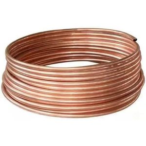 Zachte koperen buis, T2 rode koperen koelcapillaire buis for airconditioning OD 2-10 mm recht(3 meters x 2mm x 0.5mm)