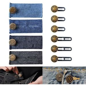 RYHHH 10 Stuks Knoopverlengers Voor Jeans,Broekbanduitbreiding Knoop Taille Extender,Geen Naaien,Verstelbare Tailleverlengers,Voor Jeans, Rokken, Broeken,Zwangerschapsbroek, Heren En Dames