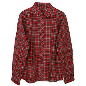 Chnli Mens Casual Slim Fit Shirts Lange Mouwen Plaid Blouse Overshirt Cardigan Lumberjack